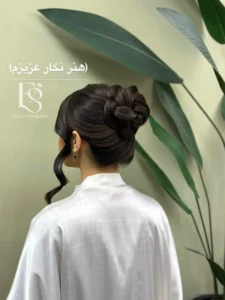 خدمات شینیون مو در سالن زیبایی الهه قلیپور در اسلامشهر